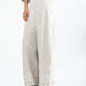 Conti Linen Wide Leg Palazzo Pant